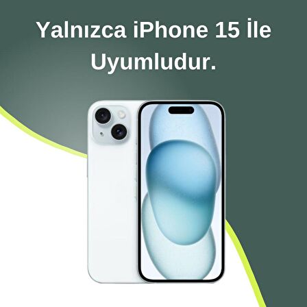 iPhone 15 Uyumlu Gold Detaylı Çizgili Beyaz Baklava Dilimli Puf Kılıf