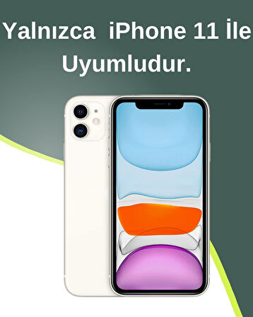 iPhone 11 Uyumlu Hologram Kristal Taşlı Yıldızlı Şeffaf Kılıf