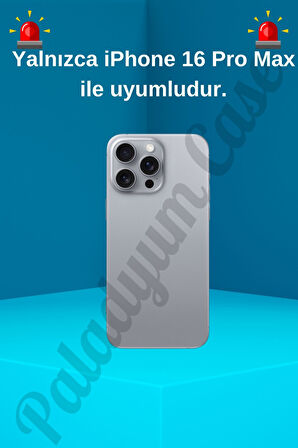 iPhone 16 Pro Max Uyumlu Şeffaf Kılıf Magsafe Özellikli Hybrid Kristal Kapak
