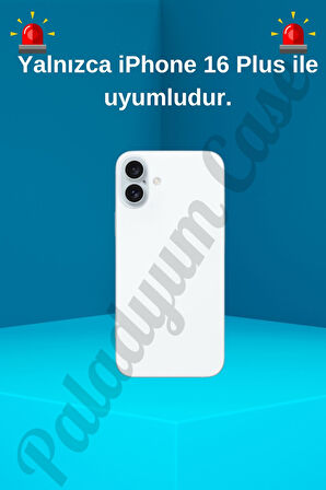 iPhone 16 Plus Uyumlu Kurdele Fiyonk Kelebek İnci Taşlı Figürlü Şeffaf Kılıf