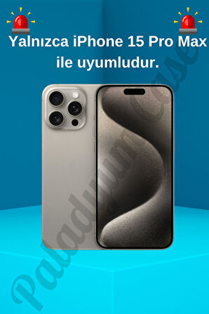 iPhone 15 Pro Max Uyumlu Titanyum Çöl Karbon Fiber MagSafe Özellikli Kılıf