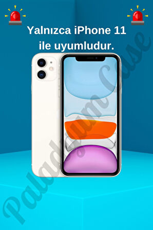 iPhone 11 Uyumlu İnce MagSafe Çizgili Metal Kamera Çerçeve Standlı Gri Kılıf