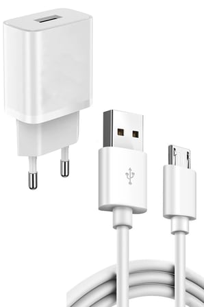 Micro Usb Girişli Tüm Akıllı Cihazlara Uyumlu Data Aktarım Kablosu Ve Adaptör Hızlı Şarj Cihazı