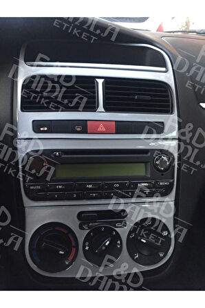 Fiat Linea Full Set Gümüş Gri Maun Kaplama Torpido Konsol Trim Göğüs Decor Kaplama
