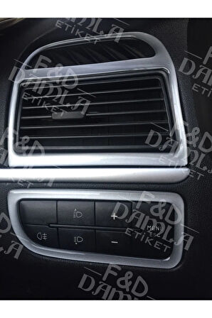 Fiat Linea Full Set Gümüş Gri Maun Kaplama Torpido Konsol Trim Göğüs Decor Kaplama