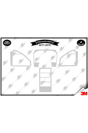 Temsa Safir Prestij  (2011-2019) Torpido Konsol Trim Göğüs Maun Kaplama Set 4 Parça Gümüş