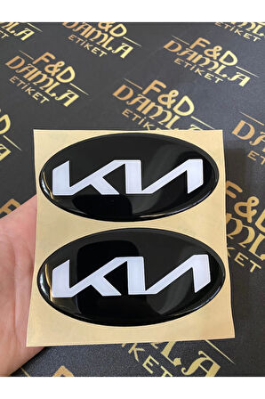 Kia Ceed, Rio, Cerato, Picanto 117 X 58 MM Yeni Yazı Amblem Dekorasyon Ön Arka Logo
