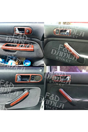 Volkswagen Bora Torpido, Konsol, Trim, Göğüs Maun Kaplama Maun Renk Full Set