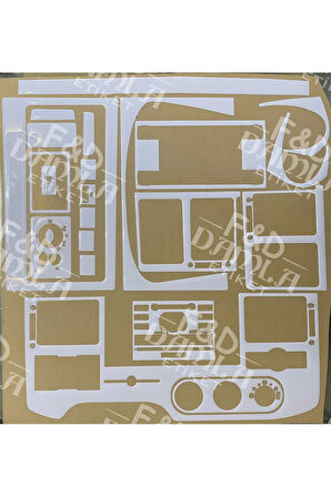 Ford Transit Jumbo 2006-2014 Full Set Kar Beyaz Torpido Konsol Maun Kaplama
