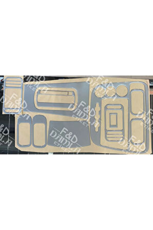 Honda Civic 2001-2006 Otomatik ES Paket Uyumlu Maun Kaplama Gümüş Gri Renk