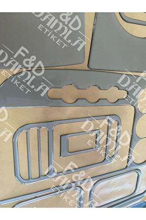 Honda Civic 2001-2006 Manuel ES Paket Uyumlu Maun Kaplama Gümüş Gri Renk