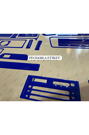 Fiat Tofaş S Alçak Göğüs Torpido, Konsol, Trim, Göğüs Kaplama  Set Mavi Renk Özel Dizayn