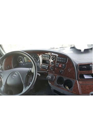 Mercedes Actros Torpido, Konsol, Trim, Göğüs Maun Kaplama  Maun Renk Özel Dizayn