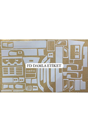 Fiat Tempra Tipo Maun Kaplama  Set Beyaz Renk  Full Set Özel Dizayn