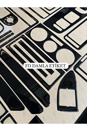 Volkswagen Passat B5 B5.5 Maun Kaplama  Set PianoBlack Renk  Full Set Özel Dizayn