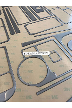 Volkswagen Golf 4 Full Set  Maun Kaplama  Set Piano Black Renk Özel Dizayn