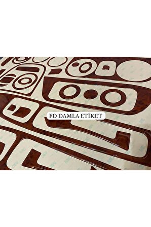 Fiat Fiorino Torpido, Konsol, Trim, Göğüs Kaplama  Set Maun Renk Özel Dizayn