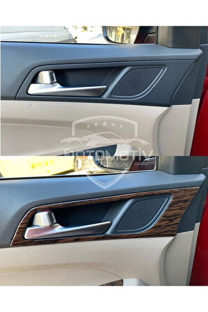 Hyundai Tucson 2015-2020 Torpido, Konsol, Trim, Göğüs Kaplama  Set Koyu Meşe Özel Renk Özel Dizayn
