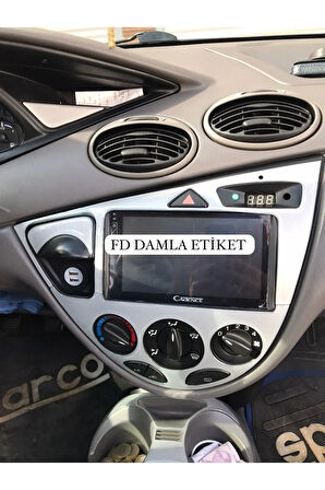 Ford Focus 1 Full Set  Torpido, Konsol, Trim, Göğüs Kaplama  Set Gümüş Gri Renk Özel Dizayn