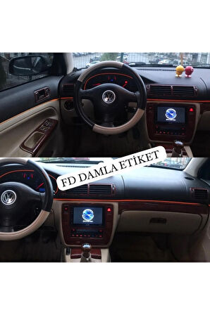 Volkswagen Passat B5 Torpido, Konsol, Trim, Göğüs Kaplama  Set Maun Renk Özel Dizayn
