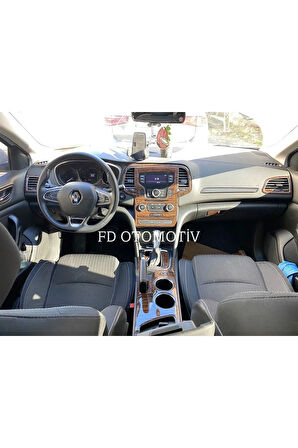 Renault Megane 4 Torpido, Konsol, Trim, Göğüs Kaplama  Set Koyu Meşe Özel Renk Özel Dizayn