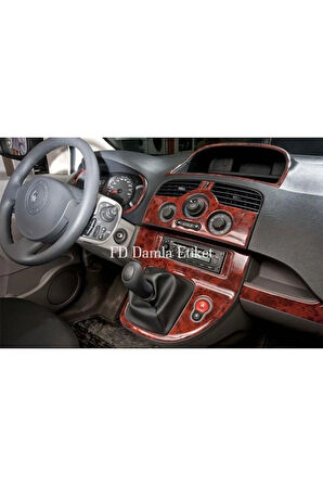 Renault Kango 2009 - 2016 Torpido, Konsol, Trim, Göğüs Maun Kaplama  Maun Renk  gÖzel Dizayn