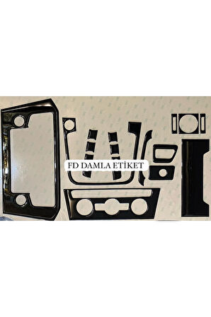 Volkswagen Passat B8 Torpido, Konsol, Trim, Göğüs Kaplama  Set Piano Black Renk Özel Dizayn