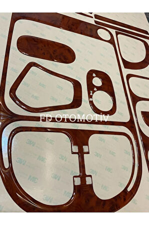 Ford Transit 2000 - 2005 Torpido, Konsol, Trim, Göğüs Kaplama  Set Maun Renk Özel Dizayn