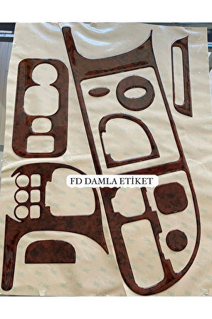 Ford Transit 1999 Torpido, Konsol, Trim, Göğüs Kaplama  Set Maun Renk Özel Dizayn
