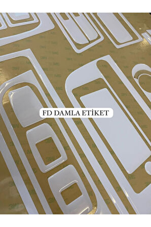 Fiat Tofaş Kartal Slx Maun Kaplama  Full Set  Beyaz Renk Özel Dizayn