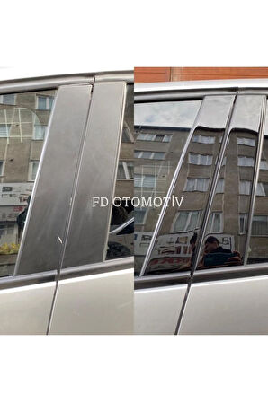 Renault Cilo 4 Hb Kapı Direği Kaplama  Parlak Siyah  Piano Black Özel Dizayn