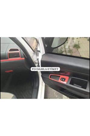 Fiat Linea Full Set  Maun Kaplama  Set Kırmızı Renk Özel Dizayn