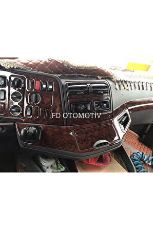 Mercedes Axor Torpido, Konsol, Trim, Göğüs Kaplama  Set Koyu Meşe Özel Renk Özel Dizayn