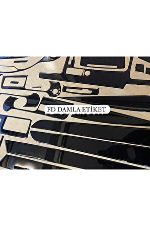 Audi A6 C6 Torpido, Konsol, Trim, Göğüs Kaplama  Full Set  Parlak Siyah  Renk Özel Dizayn