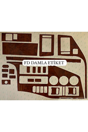 Volkswagen Wolt Lt 35 Torpido, Konsol, Trim, Göğüs Kaplama  Set Maun Renk Özel Dizayn