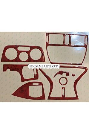 Fiat Brava, Marea Torpido, Konsol, Trim, Göğüs Kaplama  Set Maun Renk Özel Dizayn