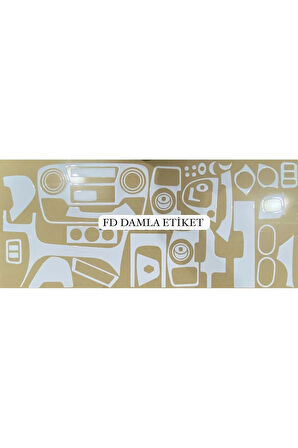 Renault Master 3 Torpido, Konsol, Trim, Göğüs Maun Kaplama  Beyaz Renk Özel Dizayn