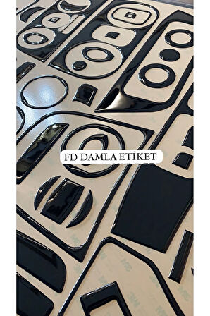 Fiat Fiorino Full Set  Maun Kaplama  Set Piano Black Renk Özel Dizayn