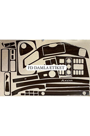 Mercedes Axor Maun Kaplama  Full Set  Koyu Meşe Renk Özel Dizayn