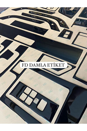 Fiat Tempra Tipo Full Set  Maun Kaplama  Set Piano Black Renk Özel Dizayn