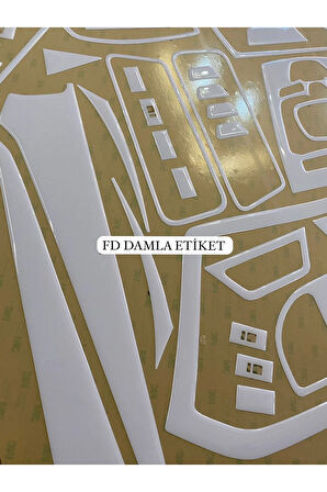 Ford Transit 2013 - 2019 Maun Kaplama  Full Set  Beyaz Renk Özel Dizayn