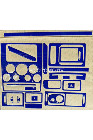 Ford Connect 2002 - 2006 Torpido, Konsol, Trim, Göğüs Kaplama  Set Mavi Renk Özel Dizayn