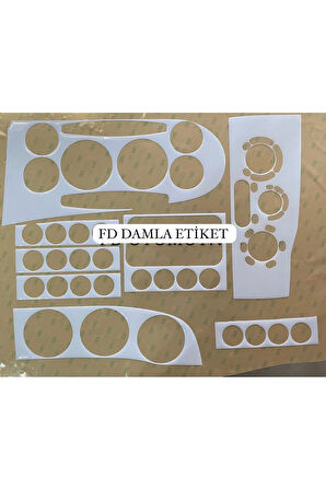 İveco Daily 1999 - 2007 Torpido, Konsol, Trim, Göğüs Kaplama  Set Beyaz Renk Özel Dizayn