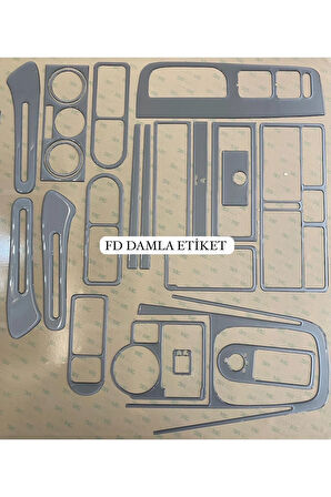 Volkswagen Golf 4 Full Set  Maun Kaplama  Set Gümüş Gri Renk Özel Dizayn