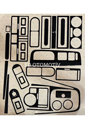 Volkswagen Bora Full Set  Maun Kaplama  Set Piano Black Renk Özel Dizayn