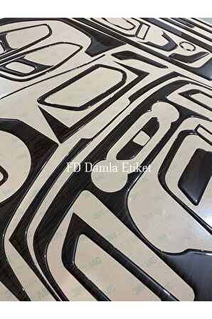 Ford Transit 2020 - 2023 Full Set Koyu Meşe Renk Torpido Maun Kaplama