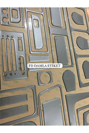 Fiat Tofaş Alçak Göğüs Torpido, Konsol, Trim, Göğüs Maun Kaplama Gümüş Gri Renk