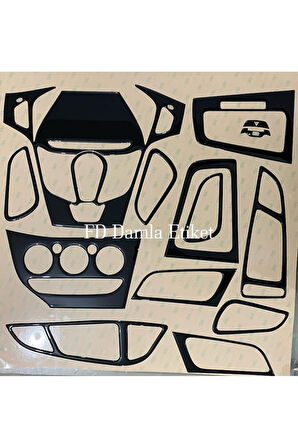 Ford Focus 2013 - 2016 Torpido, Konsol, Trim, Göğüs Maun Kaplama Siyah Renk