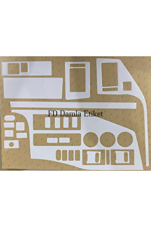 Volkswagen LT 35 Wolt Torpido, Konsol, Trim, Göğüs Maun Kaplama Beyaz Renk