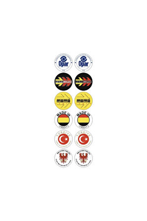 Plaka Damla Etiket Pulu Plaka Pulu Plaka Pul Sticker 12 Adet Plaka Damla Pul Set